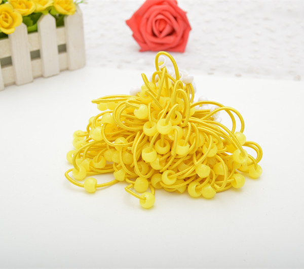 儿童DIY皮筋发饰必备白色碗扣带珠款韩国皮筋