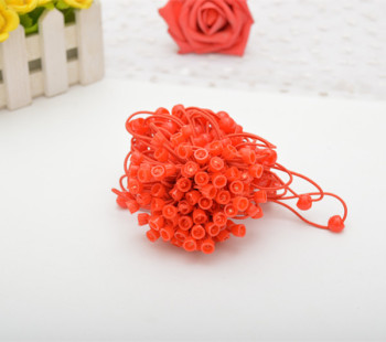 儿童DIY皮筋发饰必备白色碗扣带珠款韩国皮筋