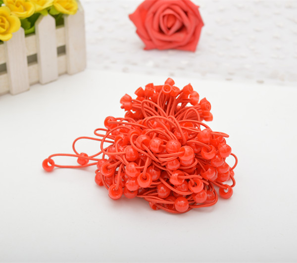 儿童DIY皮筋发饰必备白色碗扣带珠款韩国皮筋