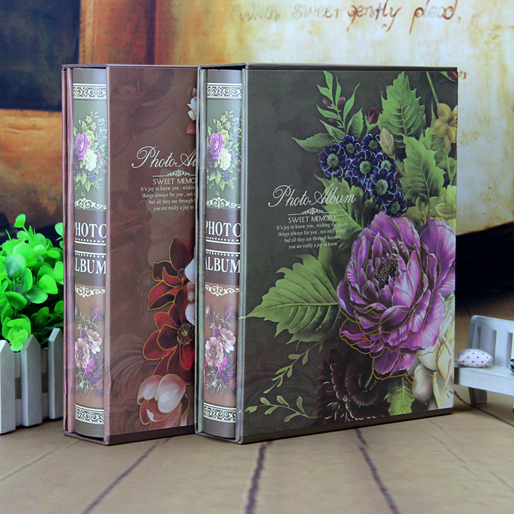 欧美复古花朵6寸200张相册影集