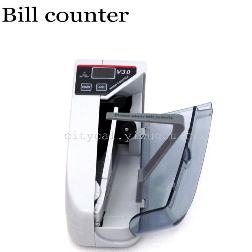 v30 commercial power + battery multi-currency portable currency counter mini