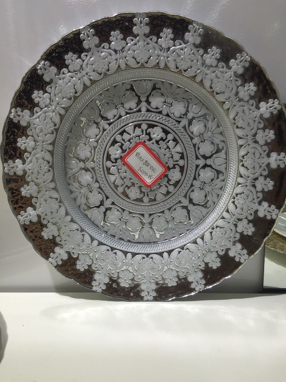 玻璃盘水果盘圆盘精美时尚零食盘水果盘