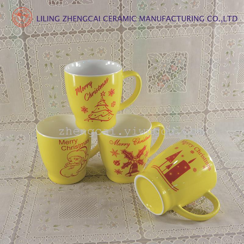 陶瓷圣诞咖啡杯 广告促销水杯