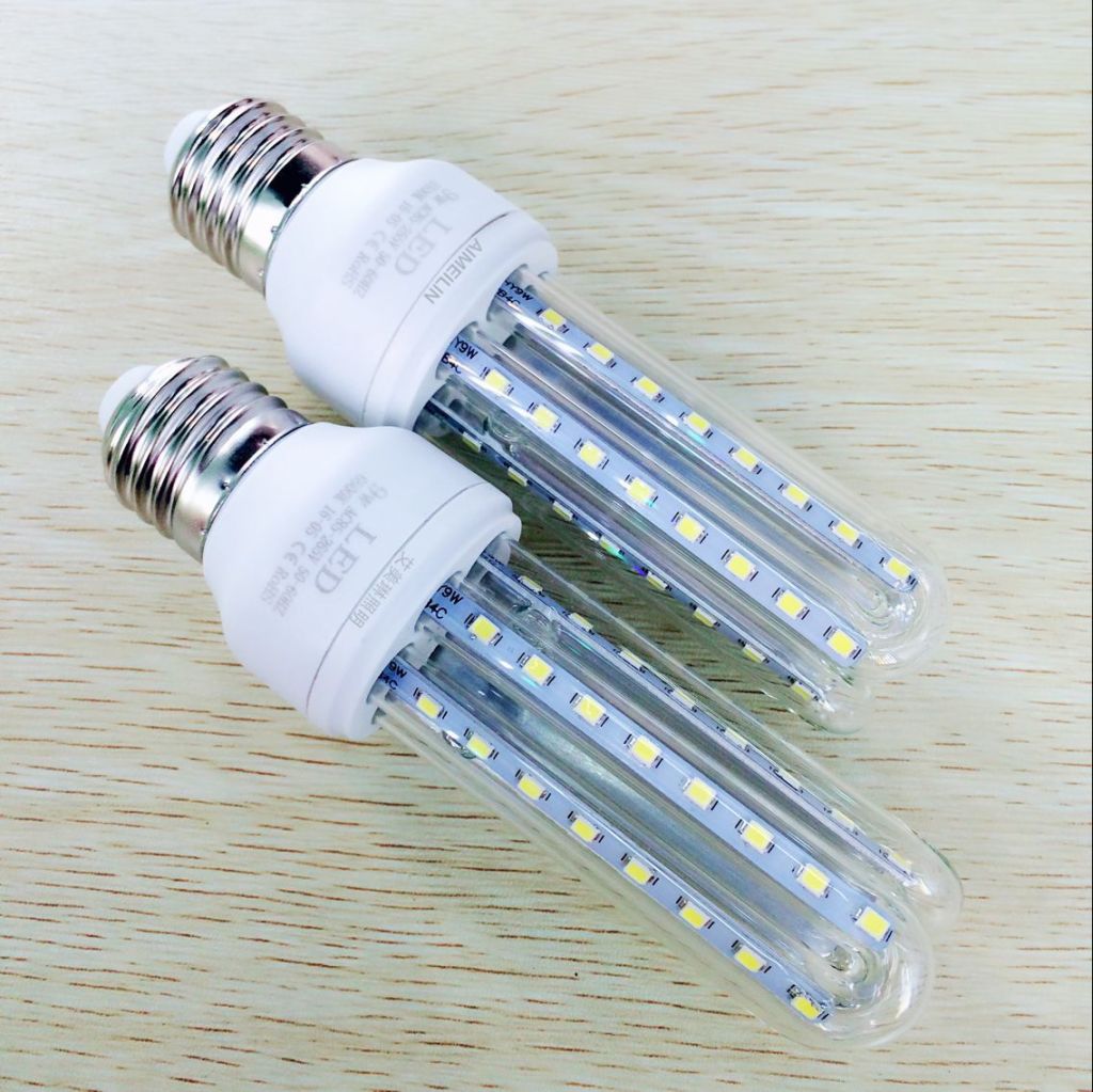 led玉米灯 led节能灯 u型玻璃管节能灯 3u 9w