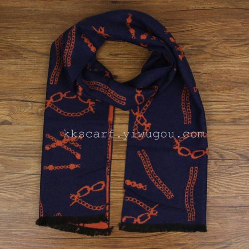 men‘s rayon material scarf single opp bag packaging warm