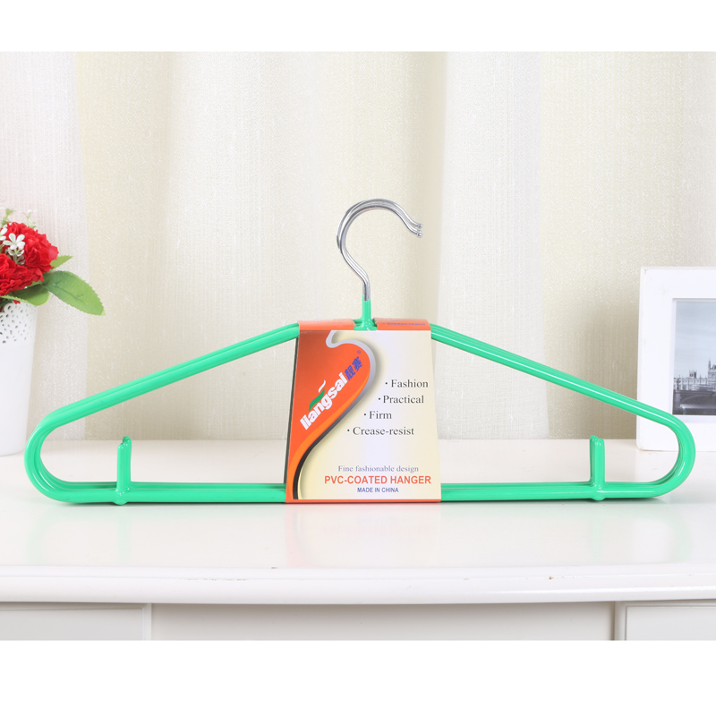 123#浸胶衣架 防滑衣架晾衣架 高档防滑衣架