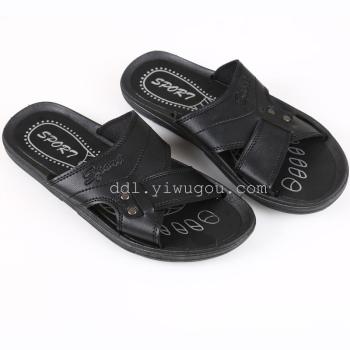 外贸款式 英文字母图案装饰拖鞋_都得利鞋行_