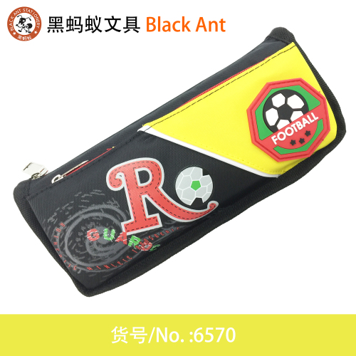 6570 Football double-Layer Pencil Case Stationery Bag Pencil Bag