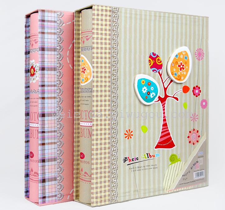 7寸200张影集立体花相册插页式精美工艺品礼品