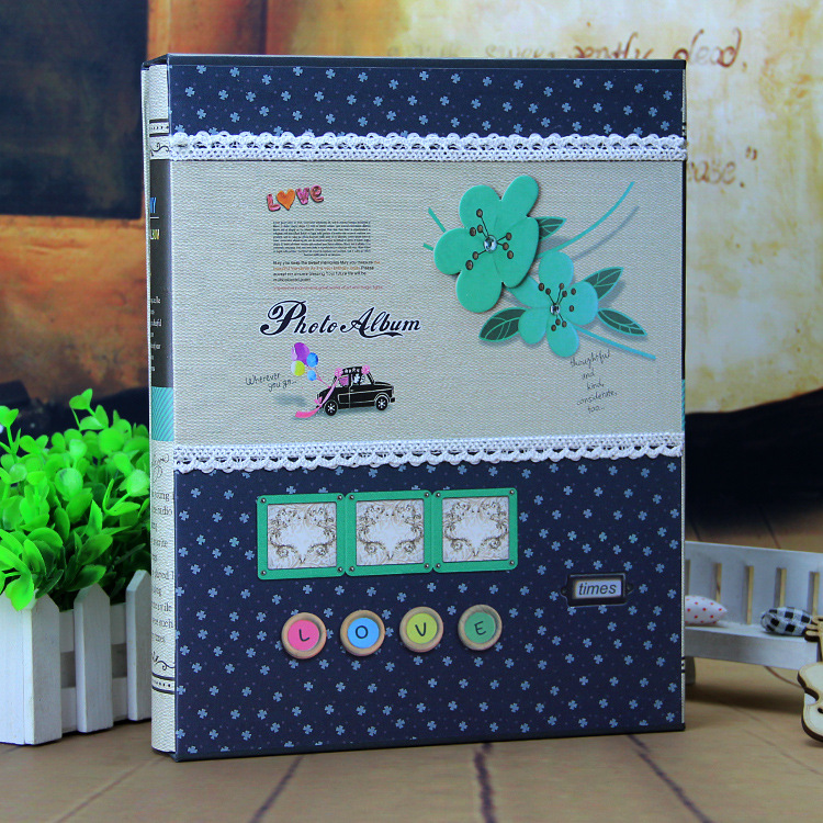 清新立体贴7寸200张相册 工艺品 宝宝成长册 精美影集