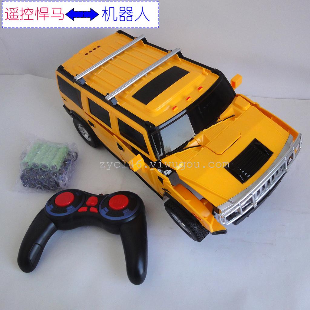一键变形遥控变形悍马车探长金刚战将2.4G遥控298-15