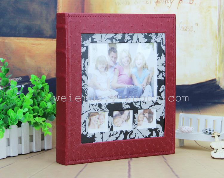 7寸200 张插页式影集PU皮面创意宝宝相册情侣相簿