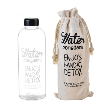 韩国PongDang玻璃杯 简约英文water水杯_誉汇