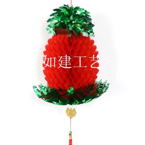 plastic paper honeycomb decorative lantern to be enemy pineapple
