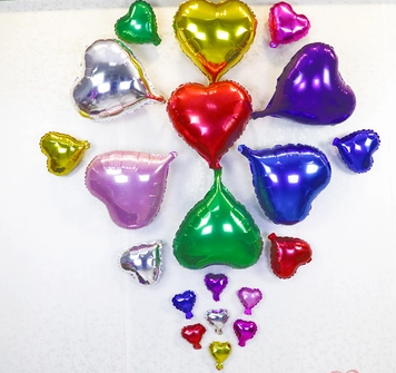 Birthday Party Party Peach Heart Wedding Light Board Love Heart-Shaped Aluminum Foil Balloon Wholesale
