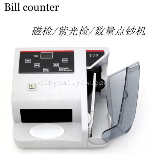 V10 Multinational Paper Currency Mini Small Portable Cash Register with Fake Currency Detection