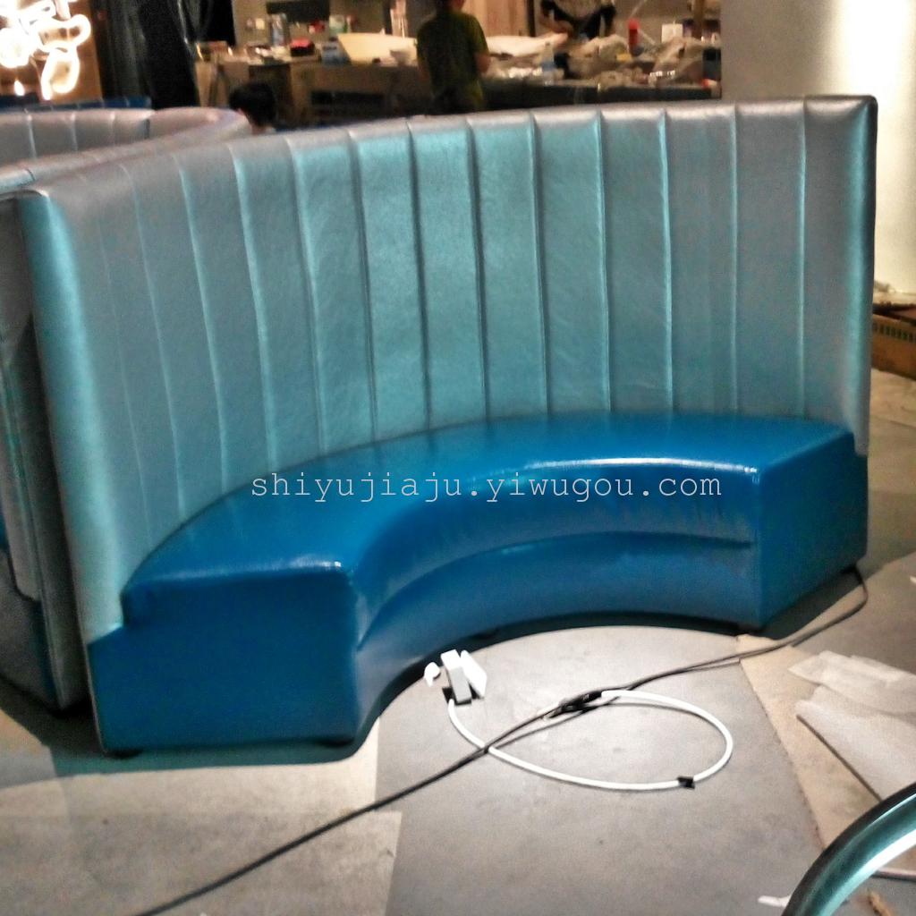 上海西餐厅沙发卡座 火锅店沙发 自助餐厅卡座