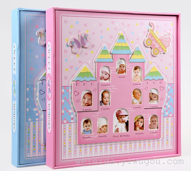创意影集彩绘相册6寸300张宝宝成长纪念册
