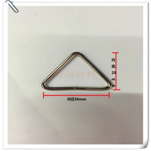 38 inner diameter iron wire triangle buckle luggage accessories sports material accessories
