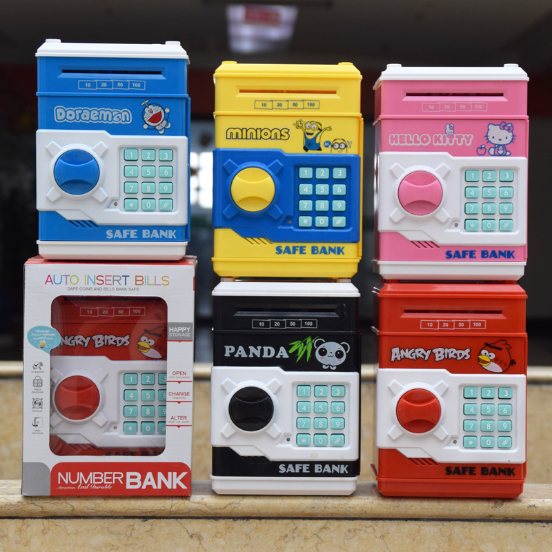 新款卡通ATM存钱罐 吃钱机 自动卷钱机 储蓄罐
