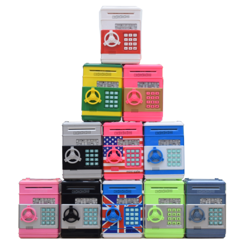 自动卷钱密码ATM机 迷你保险柜 创意ATM吃钱机
