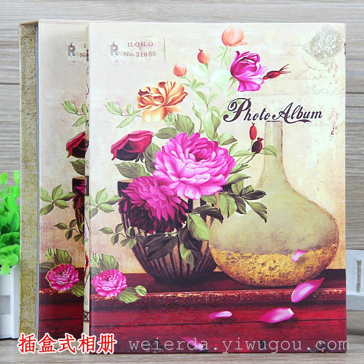 6寸200张插页式影集精美盒装纪念礼品相册