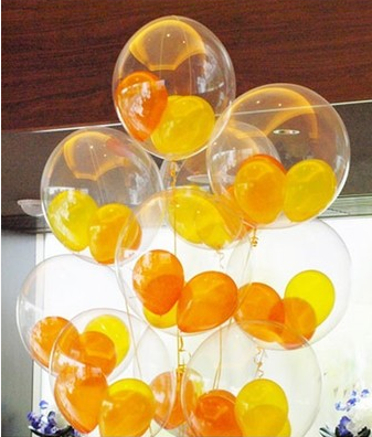 party birthday shape transparent balloon wholesale 2.8g