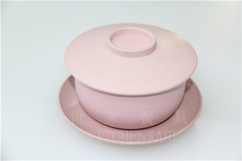 小麦秸秆日式创意碗碟餐具泡面可微波家用带盖