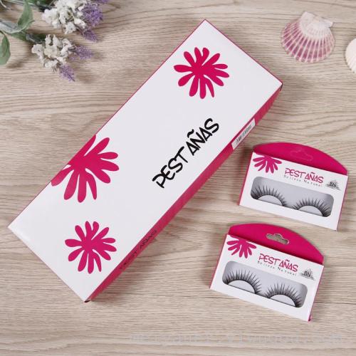 Factory Wholesale Fashion mm Essential False Eyelashes Natural Type a Pair of Cotton Thread Stem Soft Natural Style