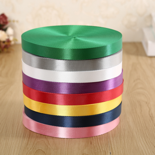 Factory Direct Sales 2cm Color Polyester Ribbon with Light Silk Nylon Strap Clothing Ornament Auxiliary Material Belt