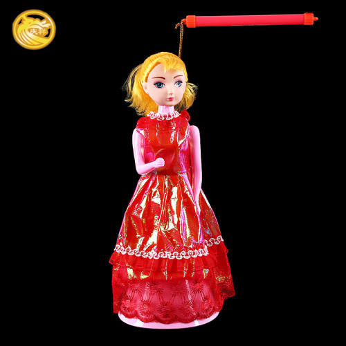 Little Apple Princess Lantern Toy Gift Music Portable Plastic Lantern