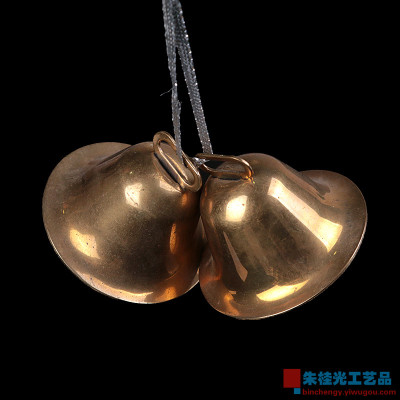 DIY jewelry accessories material golden Christmas bell trumpet iron bell