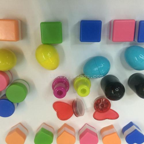All Kinds of Shapes Children‘s Plastic Seal Egg Love Square Environmental Protection Cute Seal