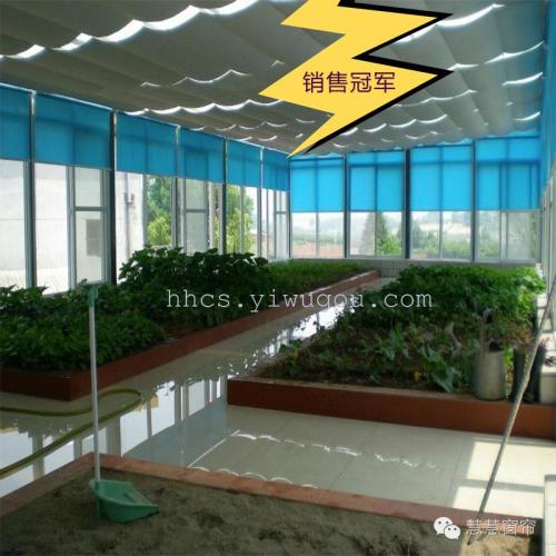 semi-shading pull beads office engineering shutter curtain finished customized