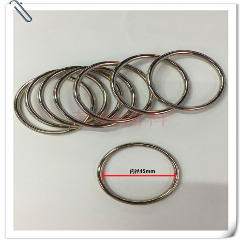45 inner diameter iron wire circle ring white
