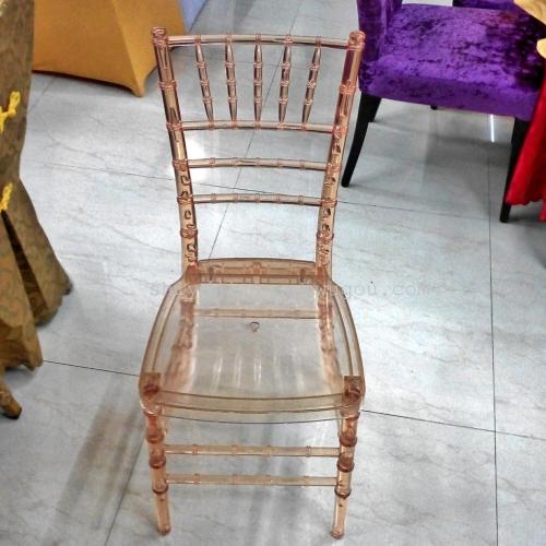 Yiwu Acrylic Transparent Chair Acrylic Color Bamboo Chair Resin Wedding Bamboo Chair