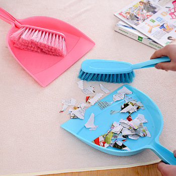 时尚迷你桌扫扫把簸箕套装 桌面清洁小扫帚 簸