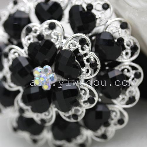 Korean water diamond velvet hair circle, hair circle, hair accessory, hair tie, hair bun, hair flower, ponytail headwear pic 17