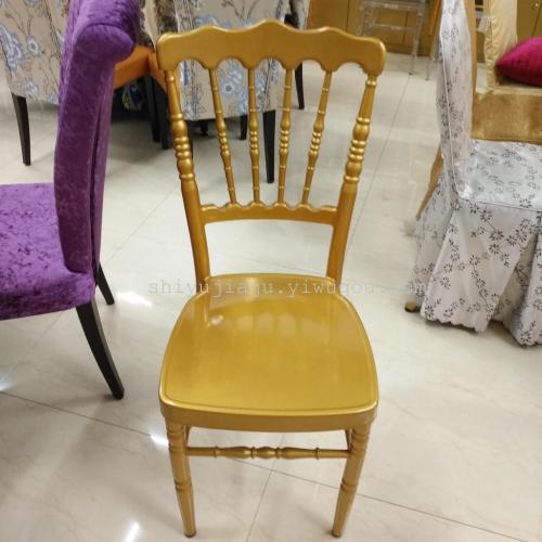 Yiwu Bamboo Chair Direct Sales Aluminum Alloy Crown Bamboo Chair Outdoor Wedding Chair Castle Chair