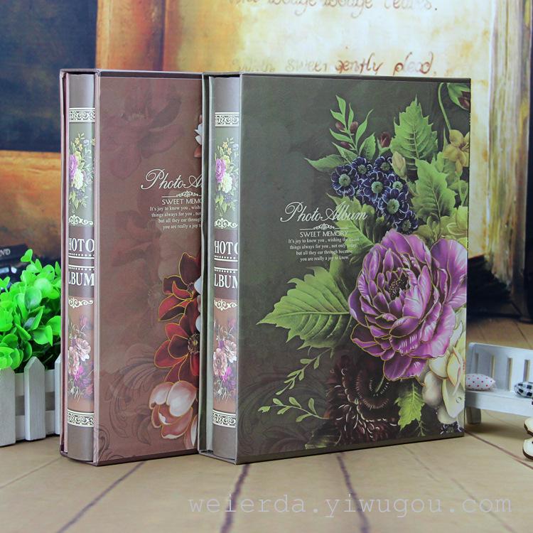 欧美复古花朵7寸200张相册影集 礼品