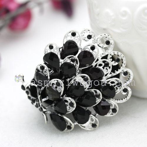 Korean water diamond velvet hair circle, hair circle, hair accessory, hair tie, hair bun, hair flower, ponytail headwear pic 7