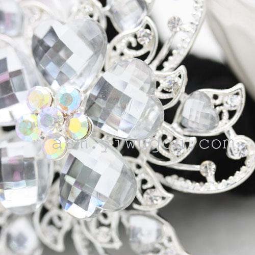 Korean water diamond velvet hair circle, hair circle, hair accessory, hair tie, hair bun, hair flower, ponytail headwear pic 5
