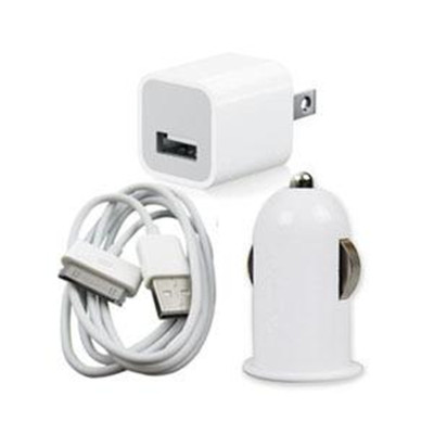 Apple iPhone mini car charger green battery charger data cable kit 4G hot sale