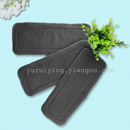 Newborn Absorbent Breathable Soft Diapers Can Be Pasted SATINE Four-Layer Five-Layer Bamboo Charcoal Fiber Infant Diapers Direct Sales