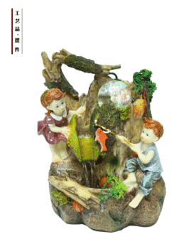 vintage car crafts resin water fountain feng shui ornaments