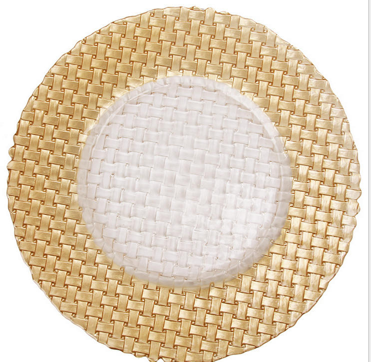 玻璃盘 创意玻璃圆盘 大号玻璃果盘