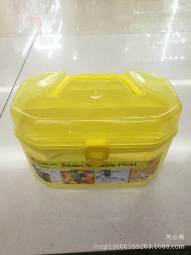 Wholesale Portable Large and Small Plastic Medicine Box First Aid Box Multi-Layer Medicine Box Portable Outcalls Case