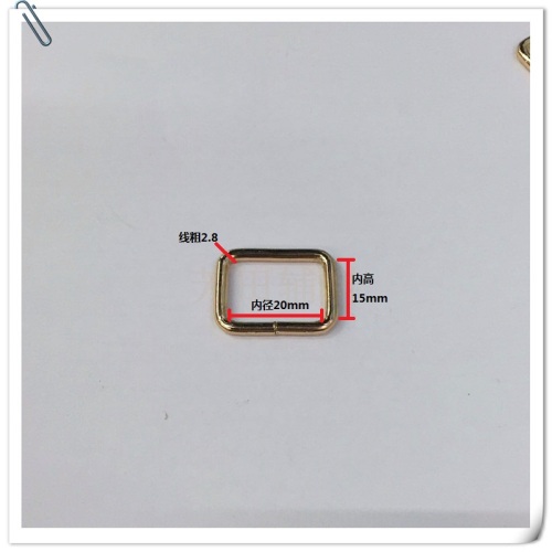 20 Inner Diameter Square Buckle Guangdong Gold Stock in Stock