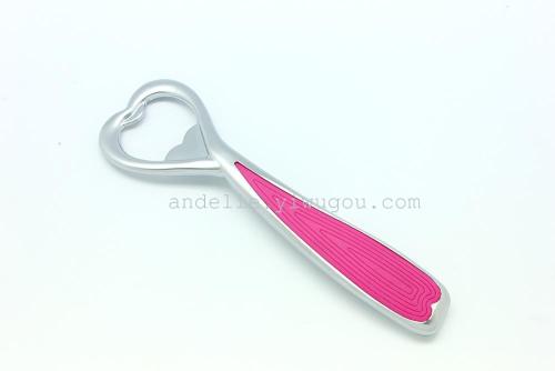 Pink Thread Non-Slip Handle Design Zinc Alloy Beer Open Custom Logo Support