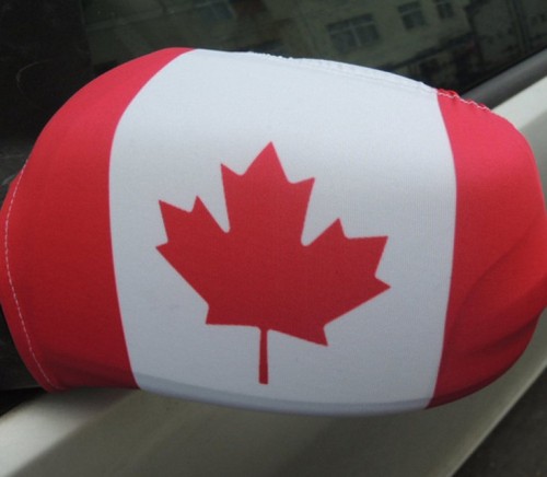 new car mirror sleeve custom four-sided bomb， national flag car flag